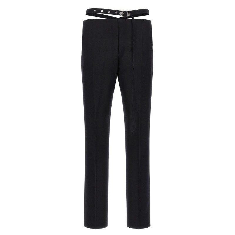 Belt detail trousers