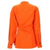 Satin asymmetric shirt