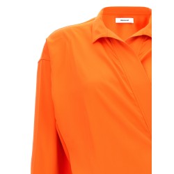 Satin asymmetric shirt