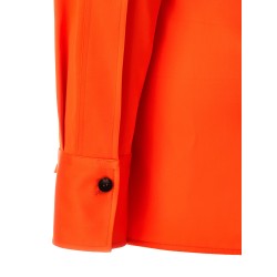 Satin asymmetric shirt