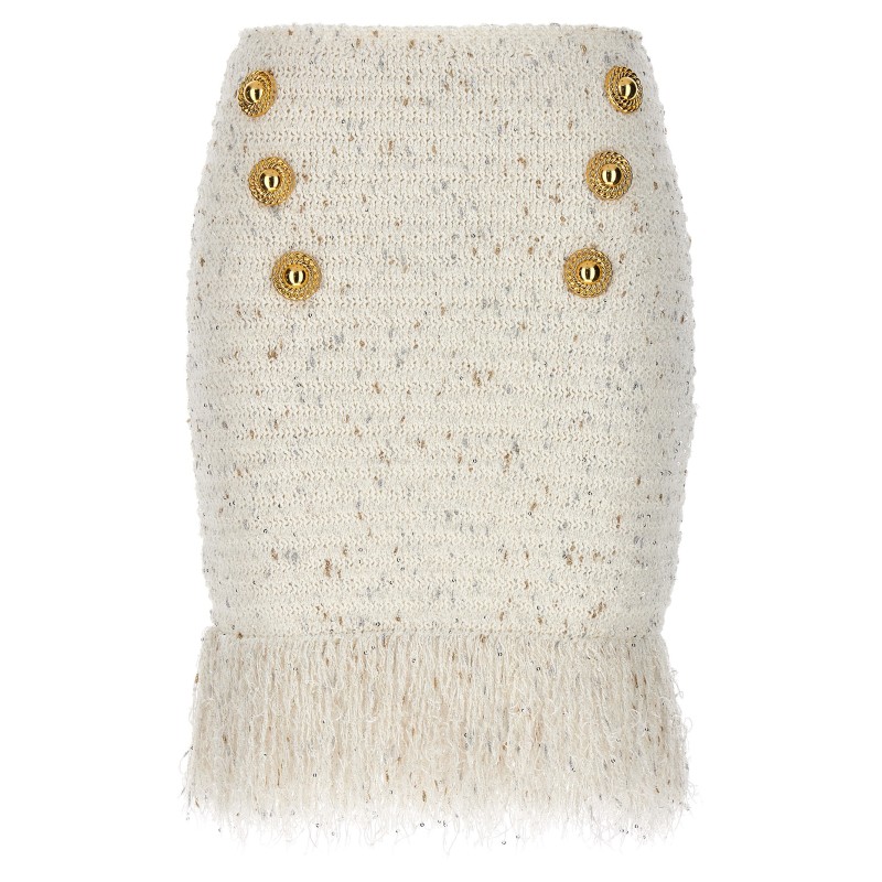 'Fringed Tweed' skirt