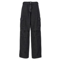 'Denim Wide Leg Cargo' jeans