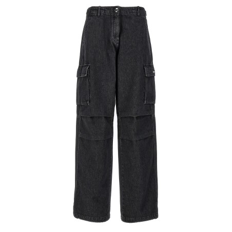 'Denim Wide Leg Cargo' jeans
