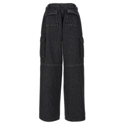'Denim Wide Leg Cargo' jeans