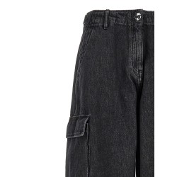 'Denim Wide Leg Cargo' jeans