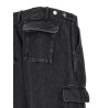 'Denim Wide Leg Cargo' jeans
