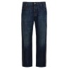 Fringed stitching jeans