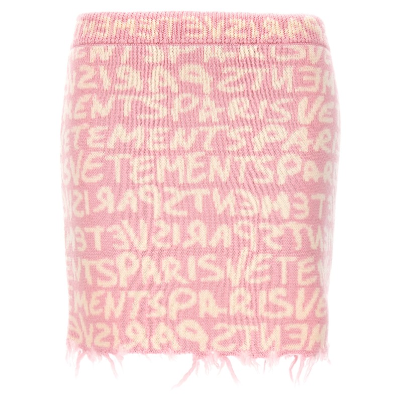 'Graffiti Monogram' skirt