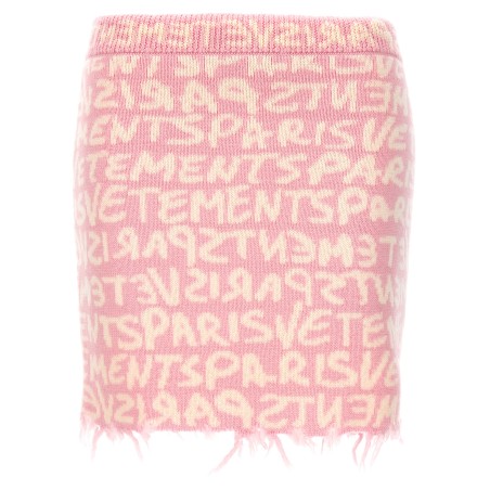 'Graffiti Monogram' skirt