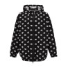 Logo print hooded jacket