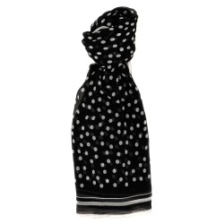 Polka dot chiffon scarf