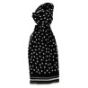 Polka dot chiffon scarf
