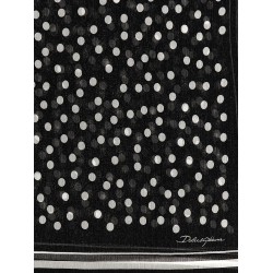 Polka dot chiffon scarf