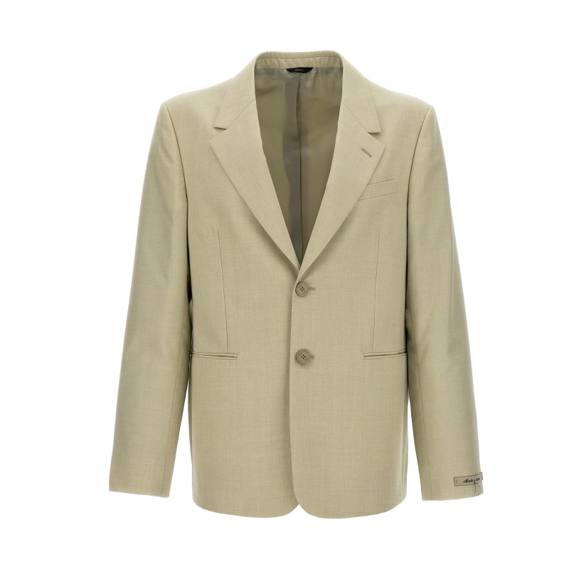 Single-breasted wool blazer