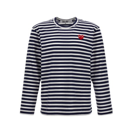 Logo patch stripes t-shirt
