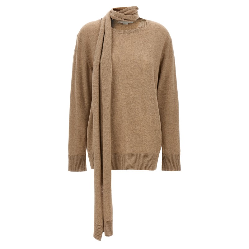 Scarf detail sweater