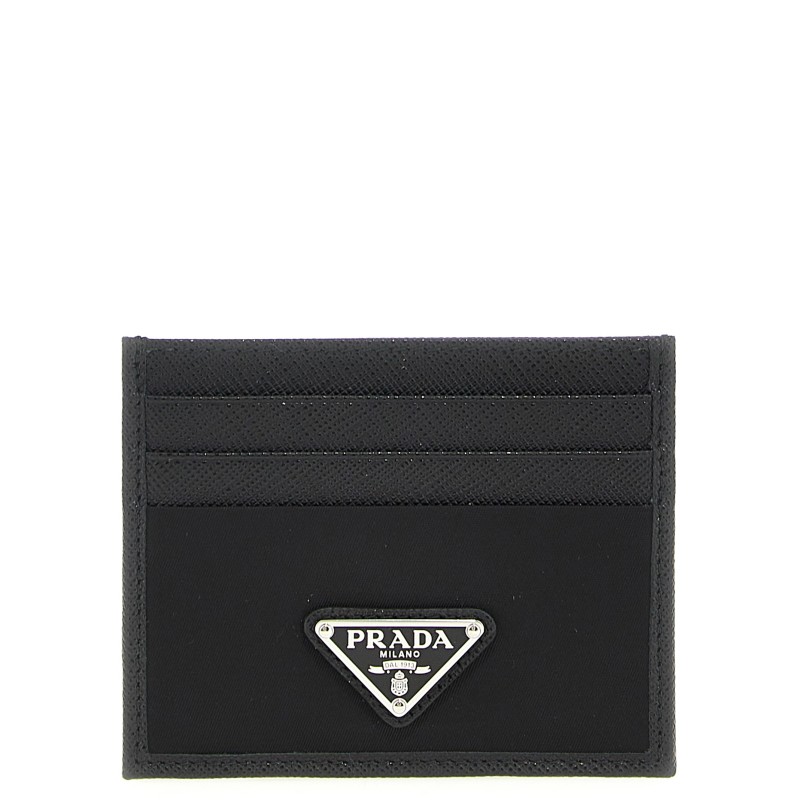 Re-Nylon Saffiano cardholder