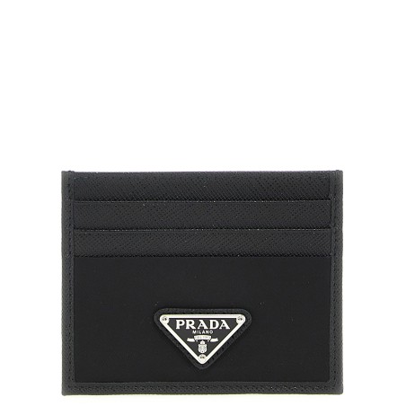 Re-Nylon Saffiano cardholder