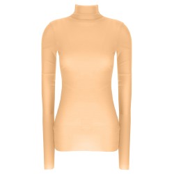 Silk turtleneck top