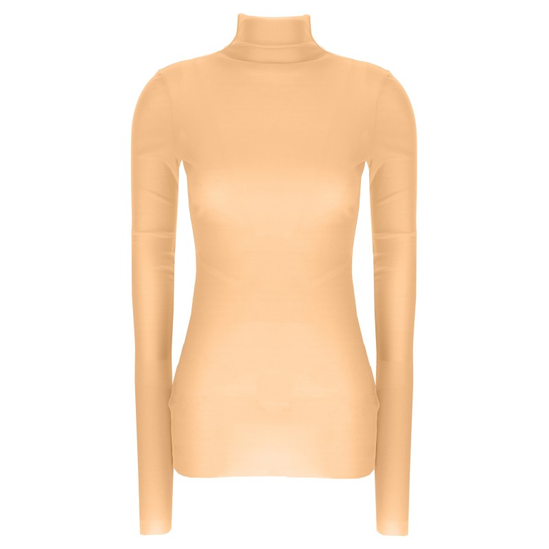 Silk turtleneck top