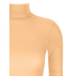 Silk turtleneck top