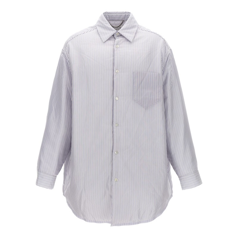 Striped shirt jacket