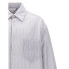 Striped shirt jacket
