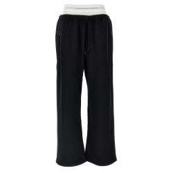 'Wide Leg W/ Logo Elastic Exposed Brief' joggers