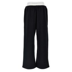 'Wide Leg W/ Logo Elastic Exposed Brief' joggers