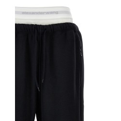 'Wide Leg W/ Logo Elastic Exposed Brief' joggers