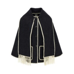 'Embroidered Scarf Jacket Harvest' coat