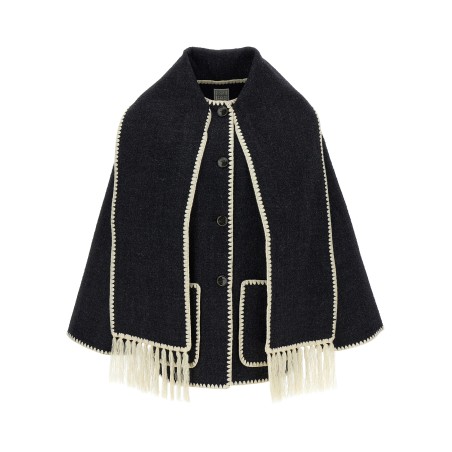 'Embroidered Scarf Jacket Harvest' coat