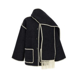 'Embroidered Scarf Jacket Harvest' coat
