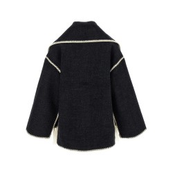 'Embroidered Scarf Jacket Harvest' coat