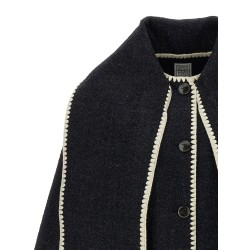 'Embroidered Scarf Jacket Harvest' coat