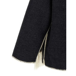 'Embroidered Scarf Jacket Harvest' coat