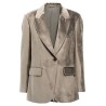 Single-breasted chenille blazer