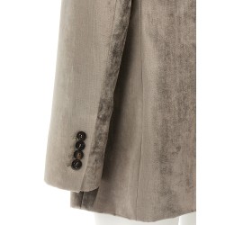 Single-breasted chenille blazer