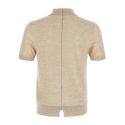 Wool polo shirt