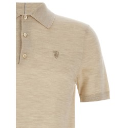 Wool polo shirt