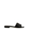 Logo leather sandals