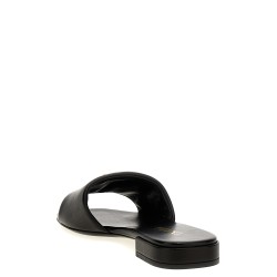 Logo leather sandals