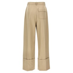Maxi turn-up pants