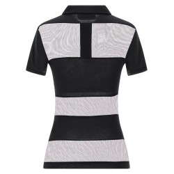 ‘Sheer Striped’ polo shirt