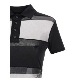 ‘Sheer Striped’ polo shirt