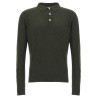Bouclé cotton polo shirt