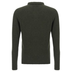 Bouclé cotton polo shirt