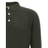 Bouclé cotton polo shirt