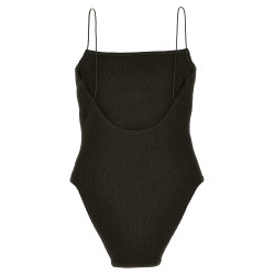 Smock one-piece swimsuit