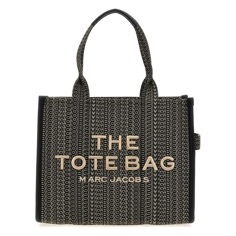 'The Monogram Jacquard Large Tote' shopping bag